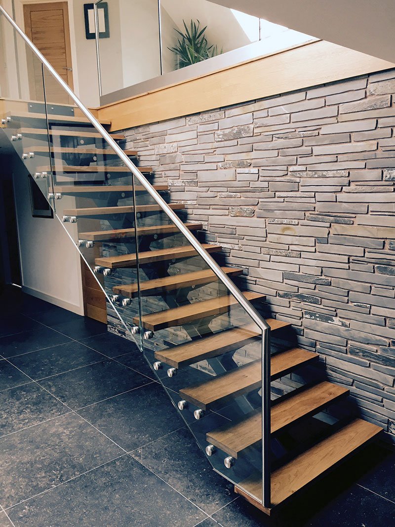 Close up of premium stair craftsmanship